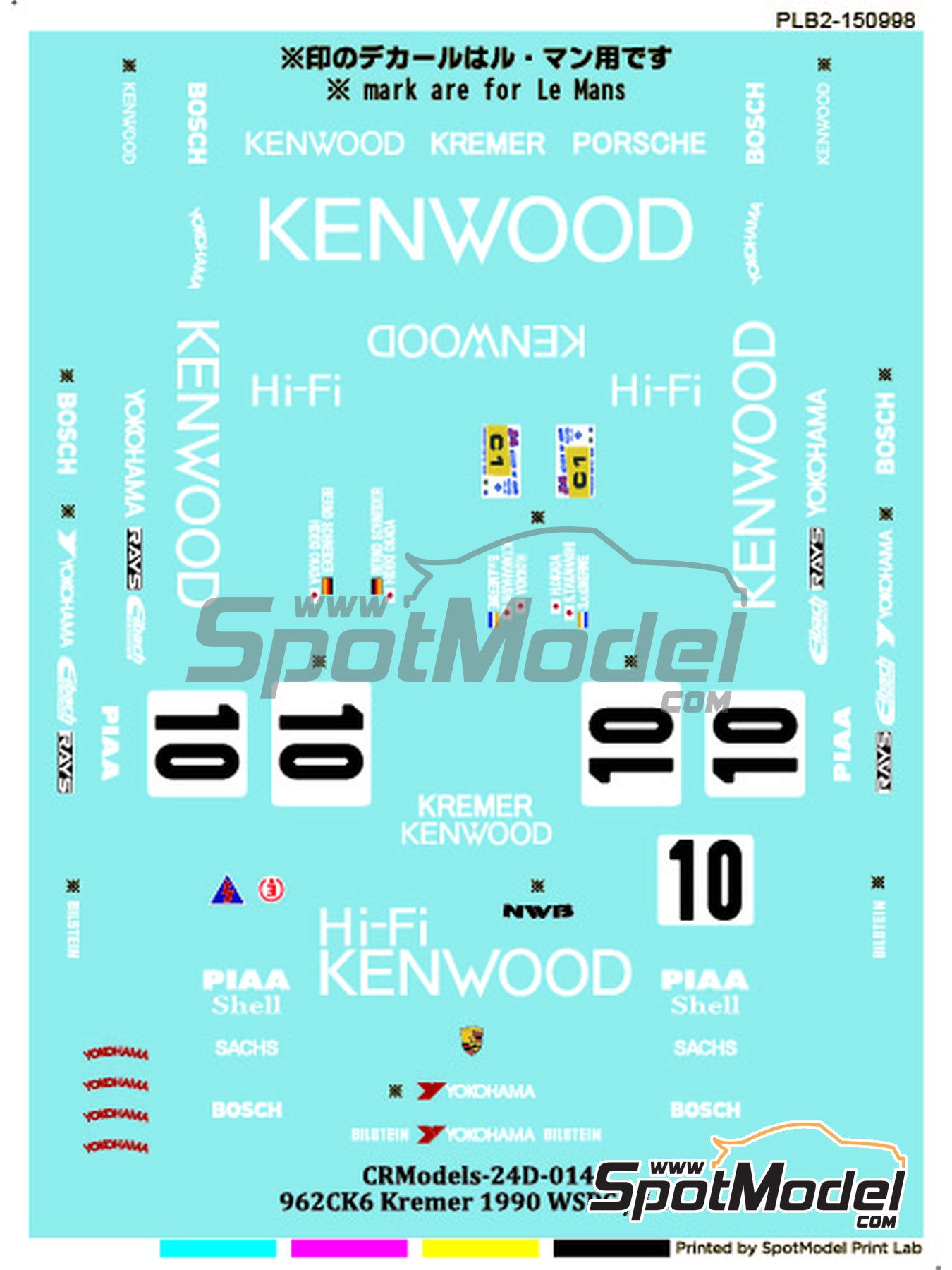 Print Lab Decals PLB2-150998: Marking / livery 1/24 scale